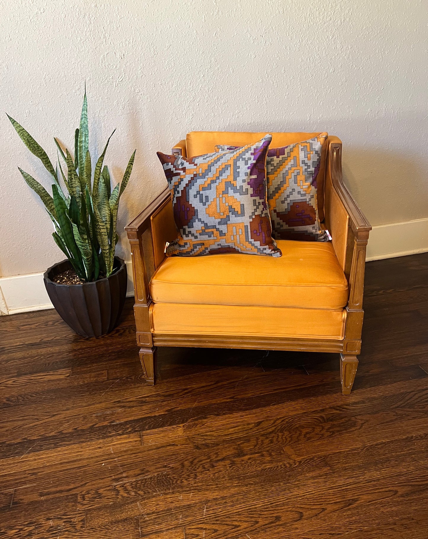 Geometric Velvet Pillow