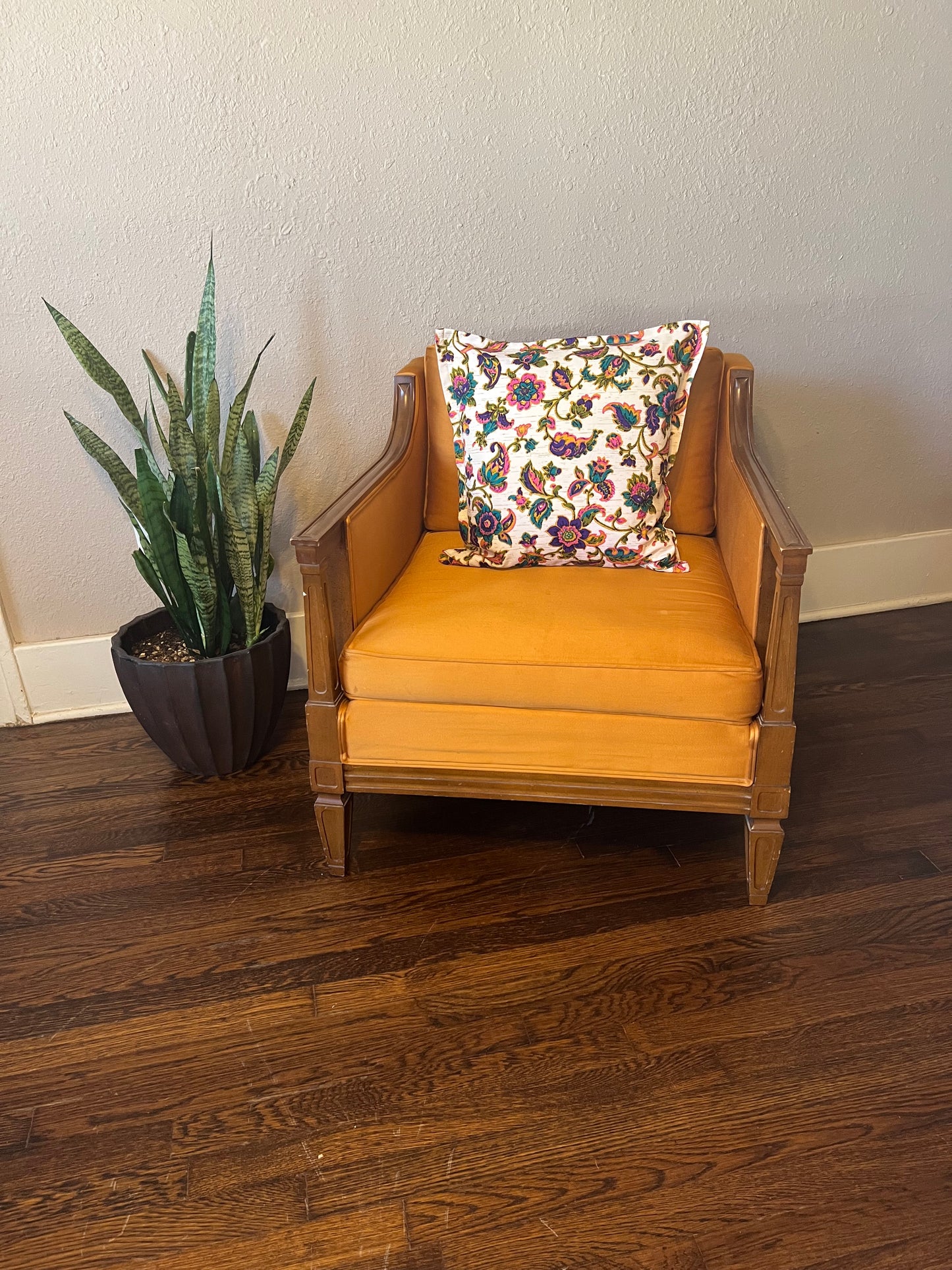 Pink and Purple Floral Pillow