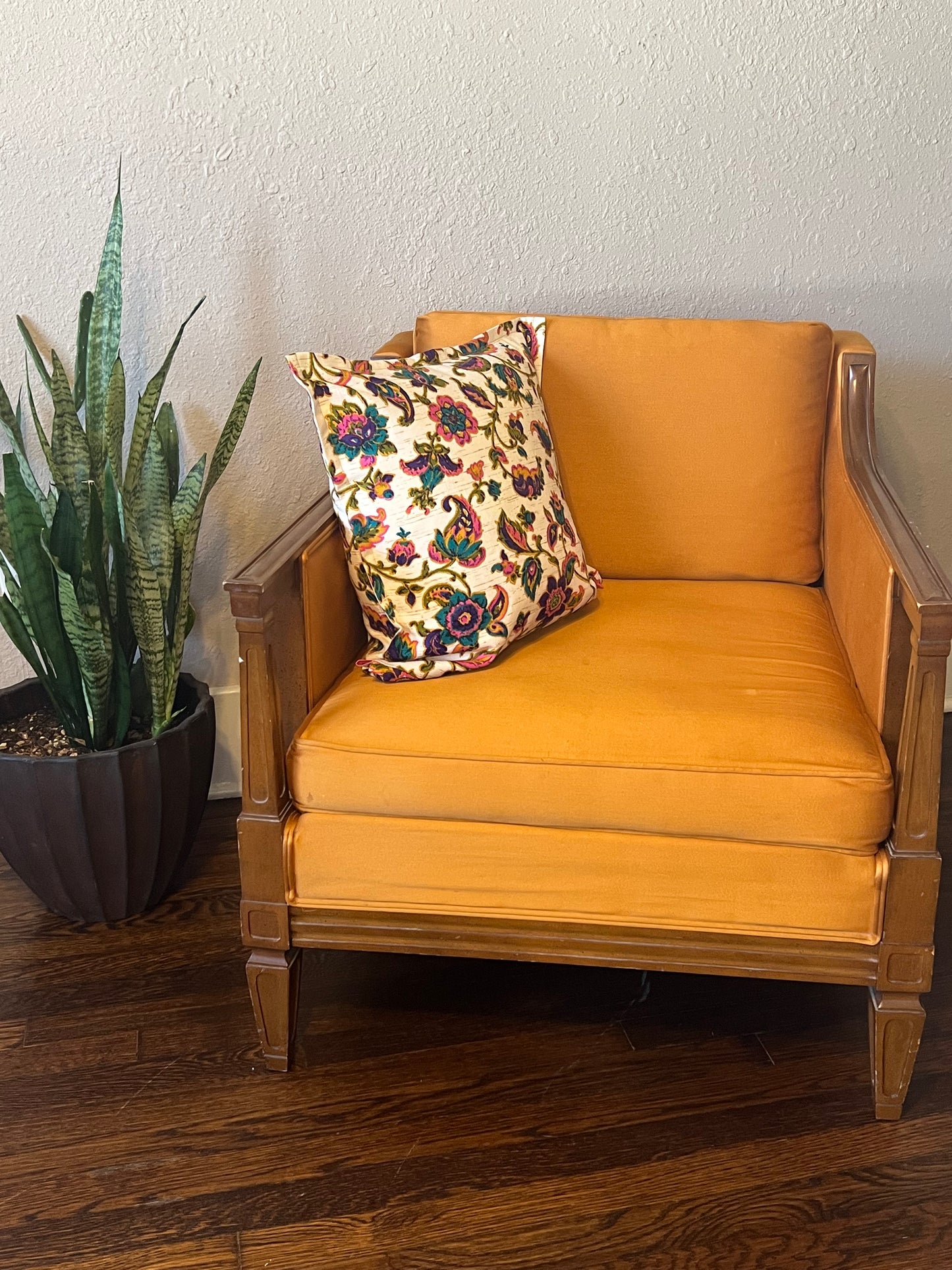 Pink and Purple Floral Pillow