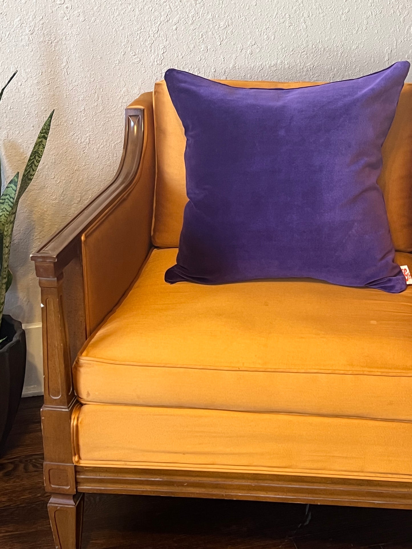 Purple Velvet Pillow