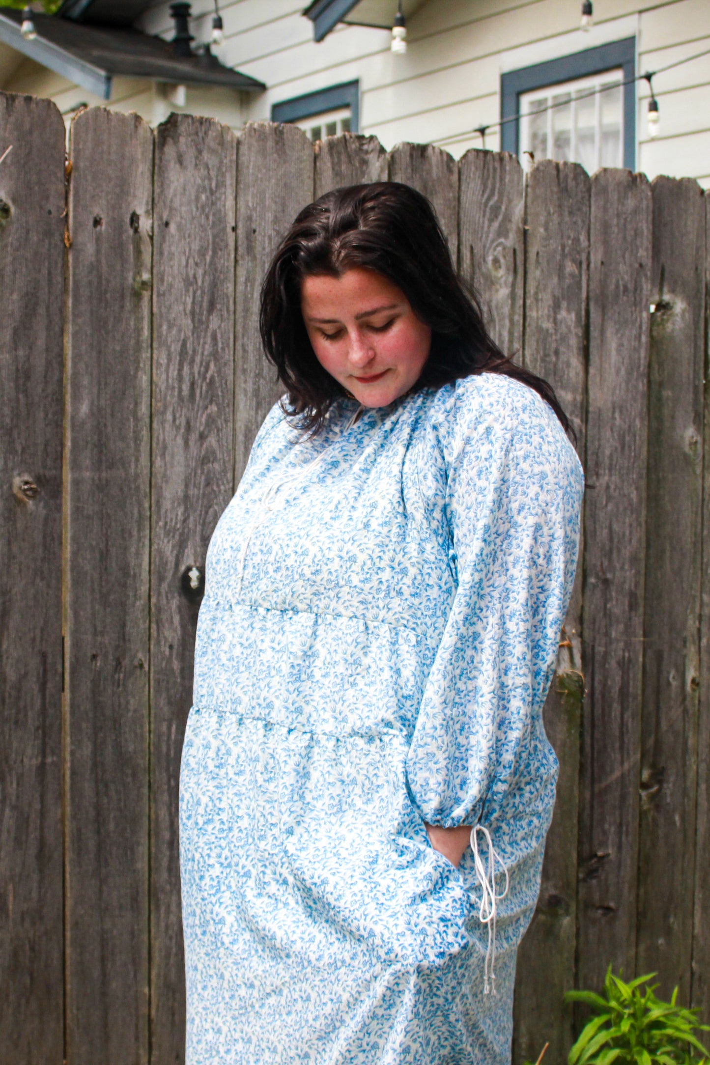 The Lavinia Dress in blue