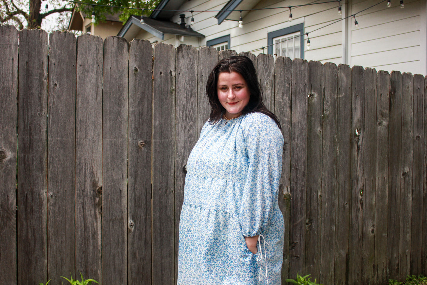 The Lavinia Dress in blue