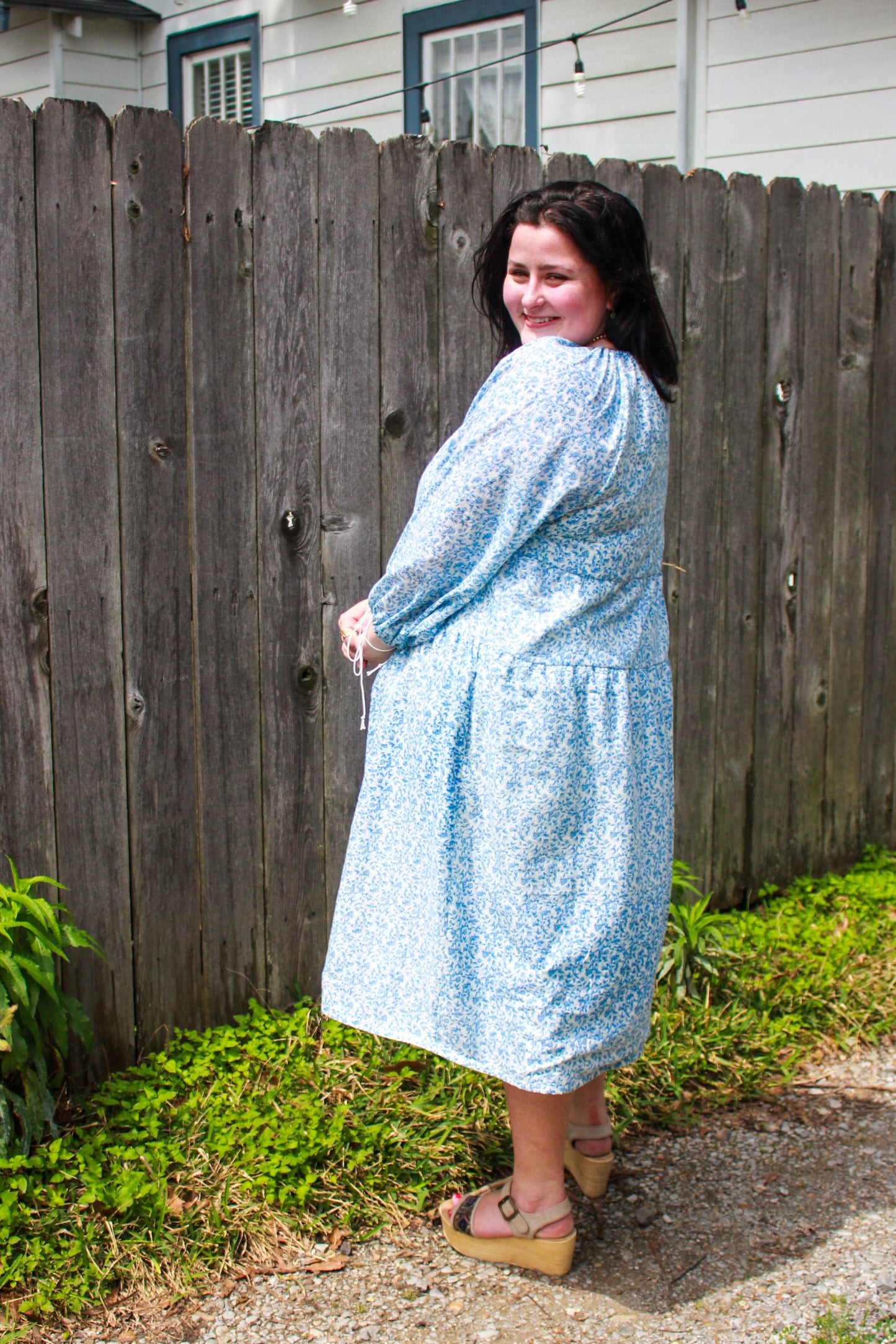 The Lavinia Dress in blue