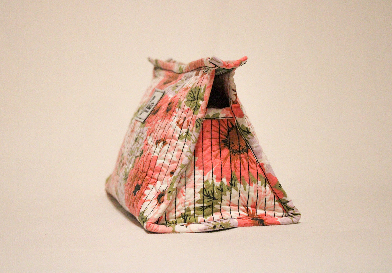 The Mid City Makeup Bag in Pink Zinnia