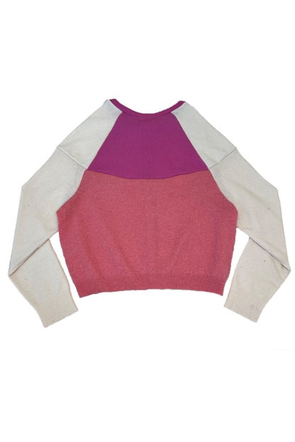 The Garden District Cashmere Cardigan in Carnation Pink